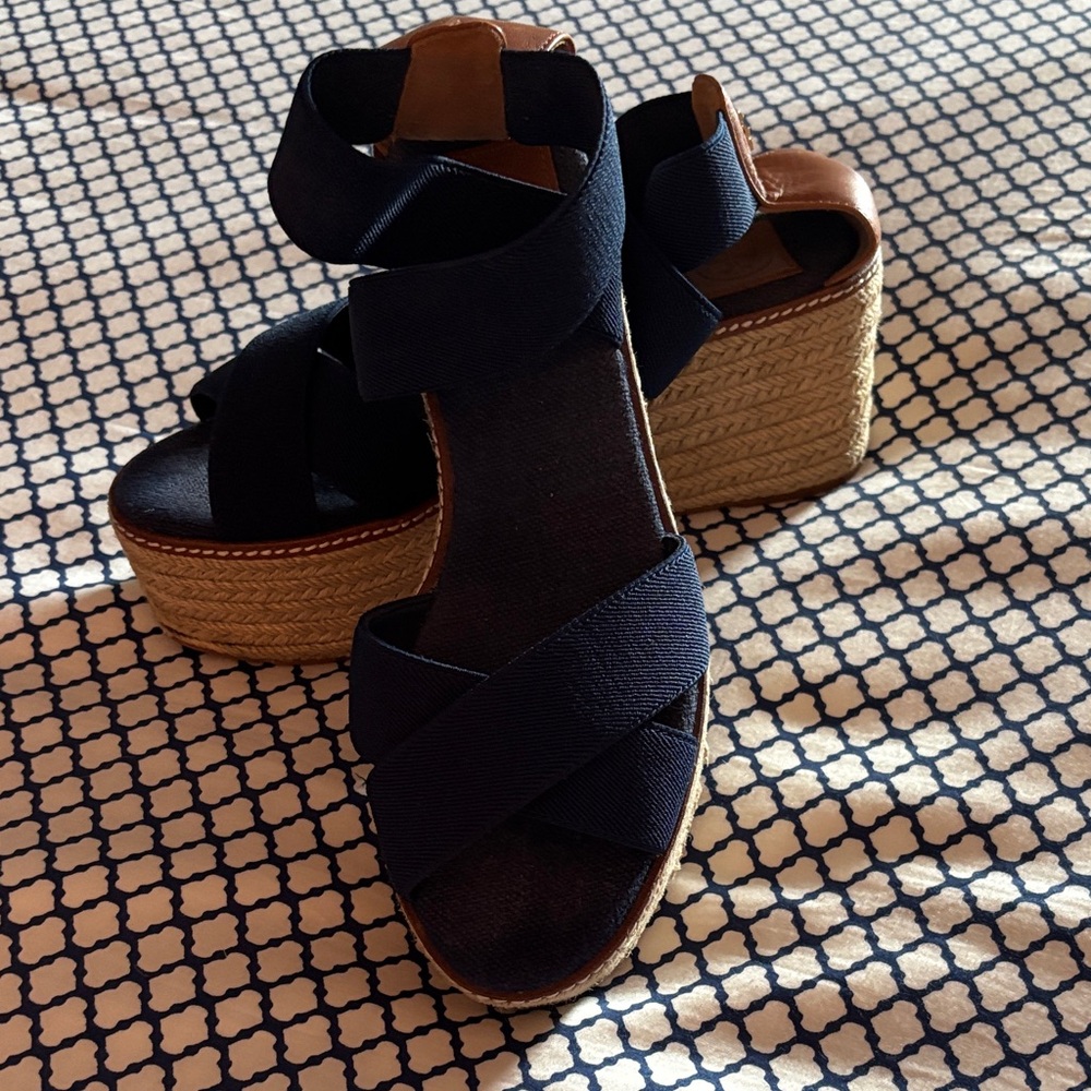 Tory Burch espadrilles.